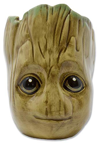 Guardians Of The Galaxy 3D Tasse Baby Groot - braun, Bedruckt, 100% Keramik, Fassungsvermögen ca. 454 ml.