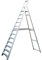 2.6m Aluminium Platform Step Ladders -12 Tread- Professional Lightweight HEAVY DUTY Steps – Wide Non-Slip Flat Rungs & Feet – Trade Decorating & Home DIY Climber – 4.2m Working Height/Reach