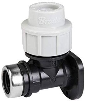 LEM Select Raccord Applique Mural PN16 Tubes PE 25 mm - GW 3/4 Femelle