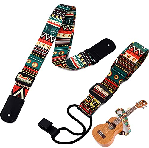 2 Pezzi Comoda Tracolla per Bassi, Tracolle per Chitarra, Cinghia Basso, per Supportare L'ukulele Quando si è in Piedi Nelle Esibizioni All'aperto