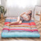 MAXYOYO Böhmische Retro Futon Matratze - Vintage Blumenmuster japanische Bodenmatratze - rollbar verdicken Gästebett, Schlafbett, tragbare Campingbett, Tatami Matte (Bohemian A, 135 x 190 cm)