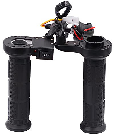 Erhitztes Motorrad-Grip-Kit, 22 mm 7/8 Zoll Universal Electric Hot Wärme Griff 50-75 Grad 3 Werte Einstellbarer Temperatur für das Motorrad ATV