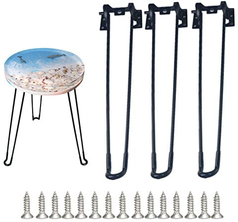 QARIDO Tischformen aus Harz Silikon groß,12,6 Zoll runde Silikonformen für Tisch Epoxidharz | Epoxidharz-Tischform Harz-Tablettformen mit 3 Haarnadelbeinen für Heimwerkerhandwerk, Herstellung