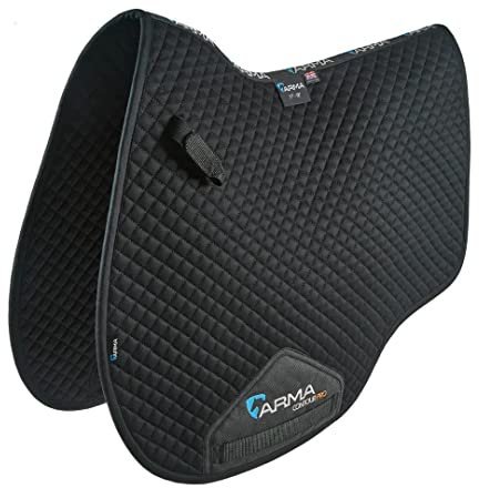 ARMA - Eurocut Schabracke für Pferde (15 cm - 16,5 cm) (Schwarz)