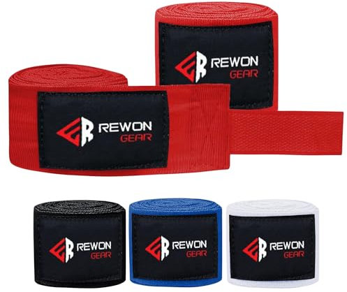 URBANSBEE Fasce Boxe 3.5 Metri Lunghezza - bendaggi Boxe - Fascette Boxe - Bende per MMA Muay Thai Kickboxing Arti Marziali per Uomo Donna