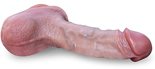 Gode sensoriel adulte de 8,15 pouces, gode réaliste avec ventouse pour femmes, grand gode en matériau sans danger pour le corps, stimulation du point G et jeu anal pour les hommes et les couples