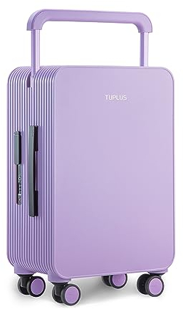 TUPLUS Valigia Bagaglio a Guscio Rigido in ABS con 4 Ruote Girevoli Custodia da Viaggio per il Check-in con Lucchetto TSA, Serie Balance(Viola,55.5×36.6×21cm,33L)