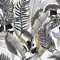 SOEWIOU 600 * 44.5cm Peel and Stick Wallpaper,Removable Waterproof Palm Leaf Wallpaper Vinyl Self-Adhesive Wall Paper for Home Bedroom Cabinets and Kitchen Deco