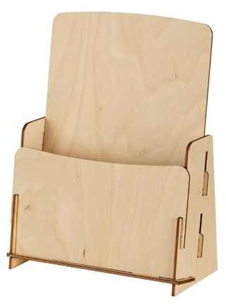 VKF Renzel GmbH 6x Prospektständer „Nerine“ DIN A5 Hoch aus Holz / Flyerständer / Prospekthalter