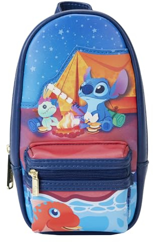 Loungefly Disney Stitch Camping Cuties Mini Rucksack Federmäppchen