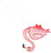 BESPORTBLE Iron Flamingo Lawn Flamingo Fish Bowls for Goldfish Lawn Decoration Lawn Ornament Floral Picks Art Garden Stake Decorative Garden Ornaments Outdoor Decor Metal 3d Plug-in Pink