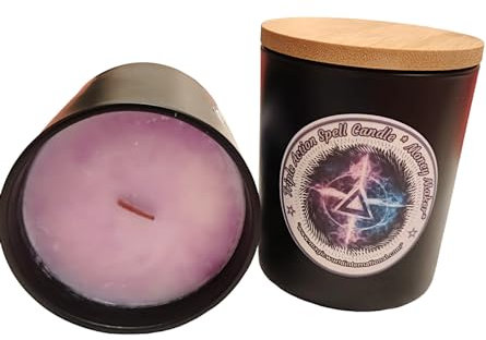 Triple Action Crackling Candle I Ritualkerze mit Knisterdocht und Ritualöl I *Eisblume* Liebeszauber