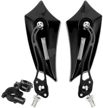 Rückspiegel Spiegel 7/8'' Motorrad Lenker Rückspiegel Universal Motorrad Seitenspiegel Rückspiegel Für Motorrad