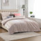 Soifox Winter Flanell Bettwäsche 200x200 - Beige Flauschige und Warme Cashmere Touch Bettbezug + Kissenbezug 2er Set 80x80 cm mit Reißverschluss