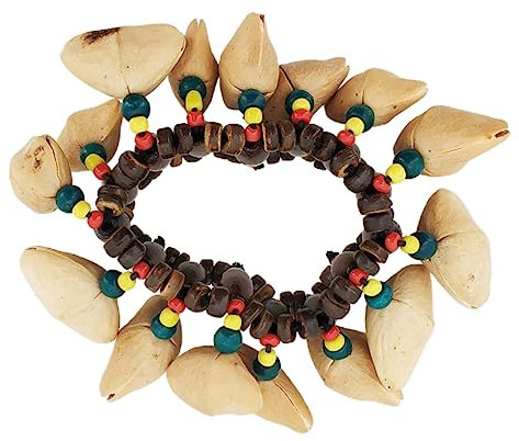 MUSISALY Shell Main Cloche Clochette pour Enfants Bébé Jouets Musique Jouets Bébé Instruments Dejembe Shell Bracelet Musical Bébé Bracelets Enfant Bracelets Tribal Handbells Percussion