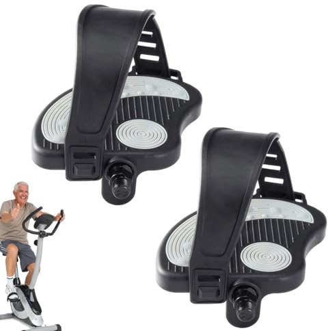 Pedale Für Heimtrainer – Fußpedal-Trainingsgerät, Pedale Für Stationäre Fahrräder | Rutschfeste Spin-Bikes Und Stationäre Indoor-Heimtrainer, Rutschfeste Stationäre Liegeradpedale Für Indoor-Heimtrain