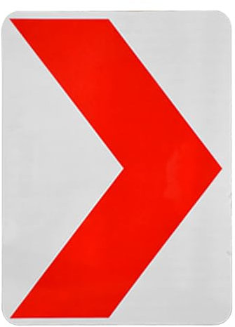 Mavcobo 1 Panneau de signalisation fléché Panneau de déviation directionnel Panneau de signalisation fléché de 16 x 24 pour Panneaux d'avertissement de Construction de barricades