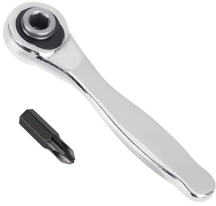 72-Tooth Mini Ratchet Screwdriver with 1/4 Inch Drive, Micro Ratcheting Bit Driver Mini Ratchet Wrench Set for Precision Work Tight Spaces