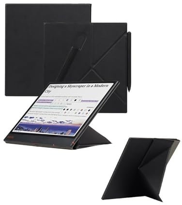 DRENGE Custodia Compatibile con Boox Go 10.3'' 2024 Slim Magnetic Adsorption Cover Multi-Folding Stand Funda con Auto Sleep e Wake