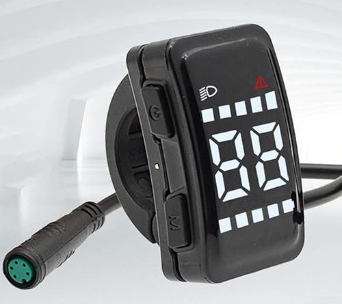 E-Bike-LCD-Bedienfeld-Display, für BAFANG BBS01 BBS02 HD-Motor, UART-kompatibel, 5-polige wasserdichte Schnittstelle
