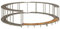 HUAKEHOM Whirlpool-Umrandung mit Stauraum Holztreppe Spa Schwimmbecken Poolumrandung Grau Poly Rattan