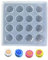 16/25 Hohlraum Spiralform Mattes Gesichtsfeuerfarbe Wachs Pellet Schimmel Hausgemachte Schimmelpilz Kerze Tropfen Kleber Für Robbenform