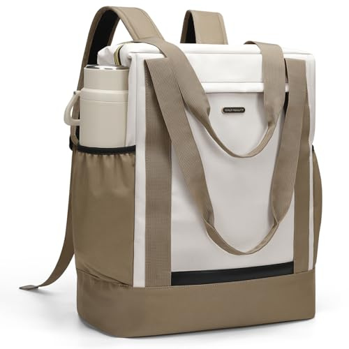 GOLF QUALITY Mochila para laptop para mujer, mochila de trabajo, negocios, viajes, mochila para computadora portátil, mochila casual para la universidad, Verdeoscuro, 35,56 cm