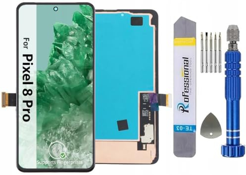 It'Go Display Full OLED per Google Pixel 8 Pro con impronte digitali LCD di ricambio touch screen con strumento nero di alta qualità