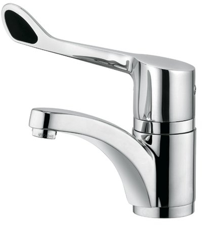 Kludi Waschtisch-Einhebelmischer Medi-Care Ausl für schwenkbarem, Ausladung 150 mm, verchromt, 341130534