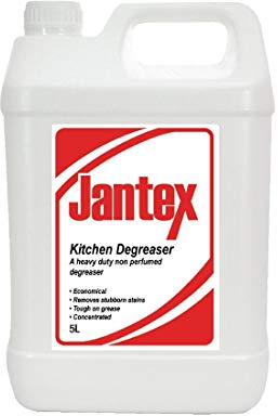 Jantex General Kitchen Degreaser Concentrate 5Ltr - Strong Grease Removal for Commercial Kitchens CF974