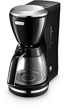 Delonghi ICMO210BK Cafetière Filtre Finition Chrome Noir 17 x 27,4 x 34,6 cm