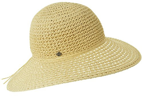 Seeberger Levina Strohhut Schlapphut Sonnenhut Sommerhut Damenhut (One Size - Hellbeige)