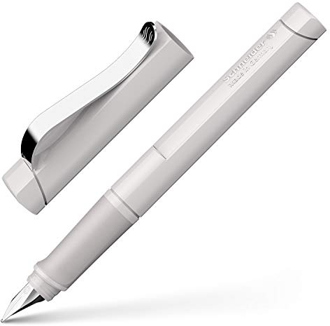 Schneider 160212 Base Füller (Rechtshänder, M-Feder, inkl. Tintenpatrone königsblau) taupe