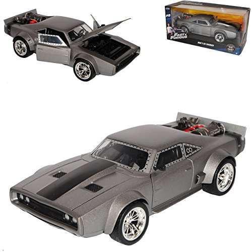 Dodge Ice Charger R/T Dom´s The Fast and Furious 8 1/24 Jada Modell Auto mit individiuellem Wunschkennzeichen