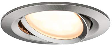 Paulmann Einbauleuchte Smart Coin LED 3x6W Set mit Dimm- und Schwenkfunktion Eisen gebürstet