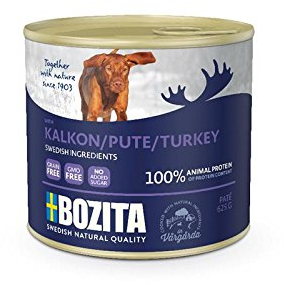 Bozita Dog Dose Pate Pute 625g - Sie erhalten 12 Packung/en; Packungsinhalt 0,625 kg