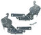Charnière de porte droite gauche pour lave-vaisselle Whirlpool Bauknecht 480131000071 également Ignis KitchenAid pour gsip gsxp wp gsik gsi gsx gsxa gsxk kdfp kdfx kdfe adg