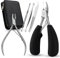 BEZOX Toenail Clippers for Thick and Ingrown Nails, Professional Podiatrist Toenail Nipper for Seniors，Chiropodist Style Toe Nail Clipper Large Heavy Duty & Easy Grip Rubber Handle Toenails Trimmer