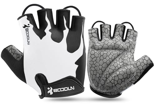 KONVINIT Fahrradhandschuhe Herren Sommer Halbfinger MTB Handschuhe,Radhandschuhe für Mountainbike/Rennrad,Fahrrad Handschuhe Freizeit Herren und Damen,Atmungsaktive rutschfeste Stoßdämpfung