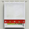 HongYa Raffrollo Voile Bändchenrollo Transparenter Vorhang Raffgardine mit Schlaufen H/B 155/140 cm Rot