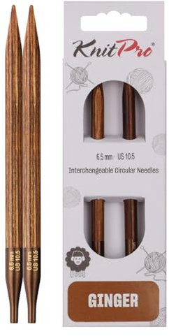 KnitPro Ginger Interchangeable Circular Needles 4 (10cm) | 6.50mm