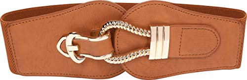 BlackButterfly Vintage Elastico Corda Gancio Cintura (Marrone, L)