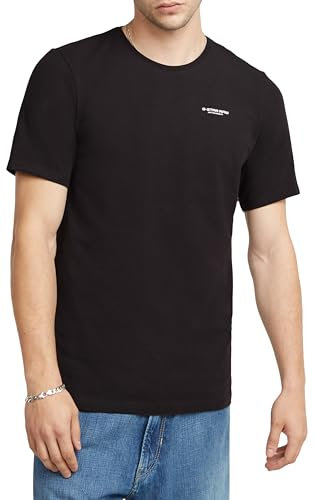 G-STAR Camiseta Slim Base para Hombre, Negro (dk black D19070-C723-6484), M