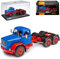 NEW Magirus-Deutz Jupiter 6x6 Blau Rot Truck 1960-1967 1/43 Ixo Modell Auto