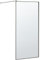 Paroi de Douche Italienne Walk In en Verre Trempé Transparent et Cadre en Aluminium Noir 80 x 190 cm pour Salle de Bain Moderne et Minimaliste Beliani