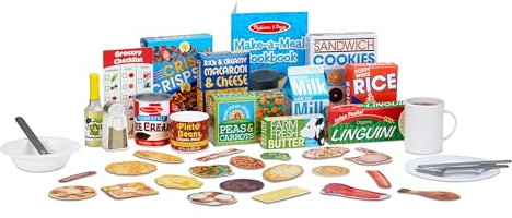 Melissa & Doug Deluxe Kitchen Collection Cooking & Play Food Set – 58 Pieces