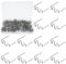 GZkushi 500 PCS Agrafes Chaudes Métal, 0.8mm Wave Style Soudure Plastique Agrafe pour Réparation de Pare-Chocs de Voiture, Soudage de Carrosserie, avec Boîte