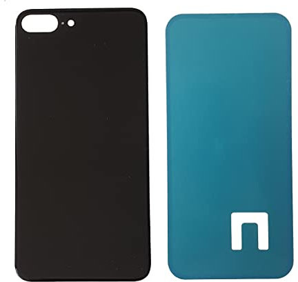 DHLK® Backcover Glas Rückseite Gehäuse kompatibel mit iPhone 8 Plus - Back Glass Big Hole (SIDERAL Grey)
