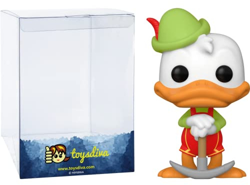 Funko Matterhorn Bobsleds Donald: P o p ! Vinyl Figurine Bundle with 1 Compatible 'ToysDiva' Graphic Protector (813-50375 - B)