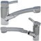 Wasserhahn Einhebelmischer Capri mit ausziehbarer Dusche + Schalter Chrom